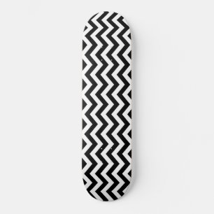 Skate Padrão De Chevron Preto E Branco