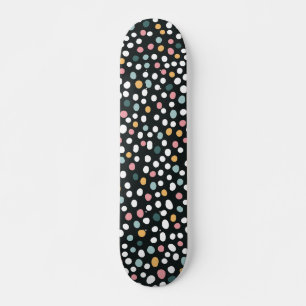 Skate Padrão de Confetes de Bolinhas Coloridas