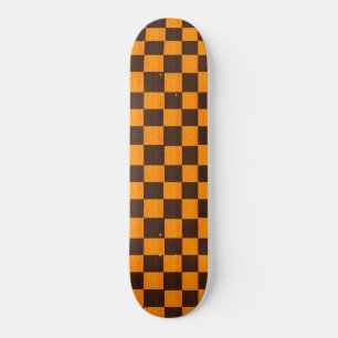 Skate Padrão De Controlo Dourado E Castanho,