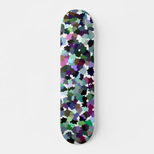 Skate Padrão de cristal de Abstrato multicores