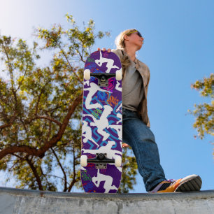 Skate Padrão de dança HipHop.w D Roxo BG