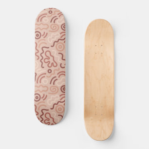Skate Padrão de Desenho Abstrato de Festa