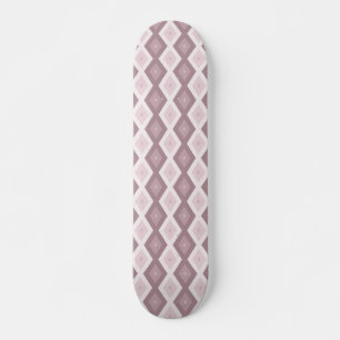 Skate padrão de diamante rosa rosa quartz
