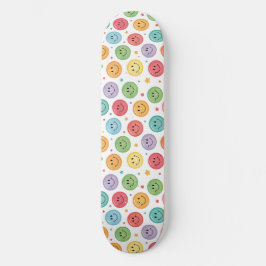 Skate Padrão de Emoji Sorridente