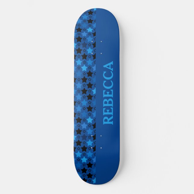 Skate Padrão de estrela azul (Frente)