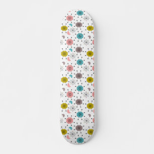 Skate Padrão de Estrela Explosiva Retro Atômica
