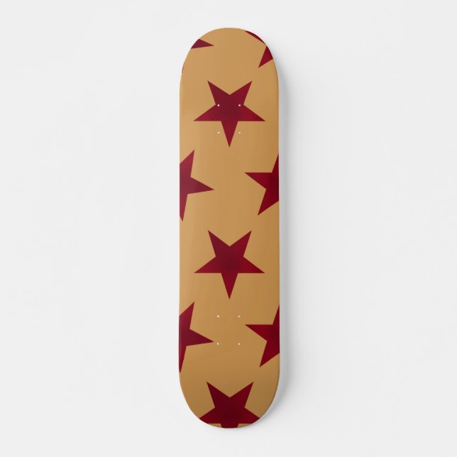 Skate Padrão de estrelas de ouro 13 (Frente)