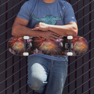 Skate Padrão de exibição colorido do Fireworks