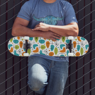 Skate Padrão de explosão de estrelas modernista de meado