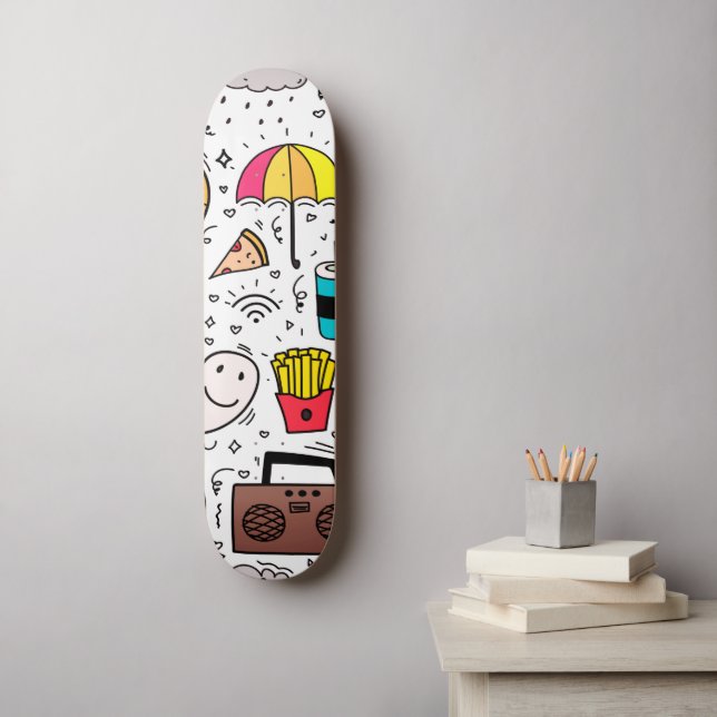 Skate Padrão de Feriado (Arte de parede)