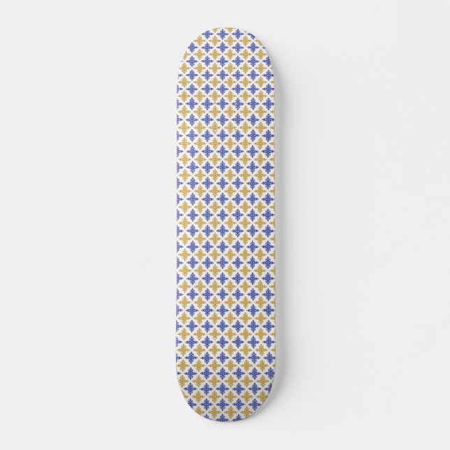Skate Padrão de Flor (Frente)