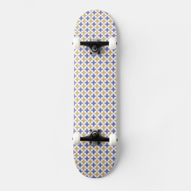 Skate Padrão de Flor (Frente)