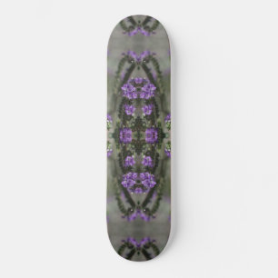 Skate Padrão de Flor Silvestre Heliotrópio Sal Purpura
