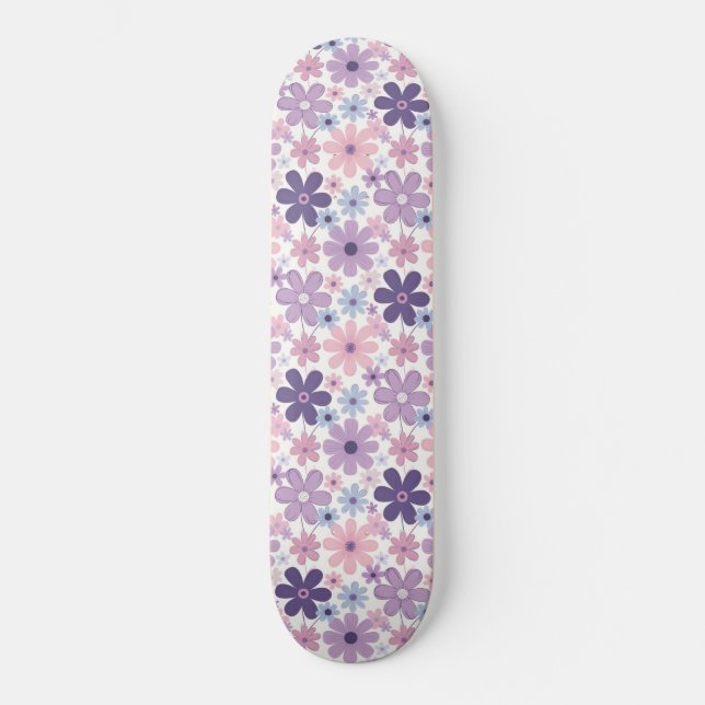 Skate Padrão de Flor Y2K (Frente)