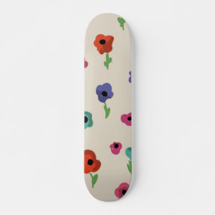 Skate Padrão de flores