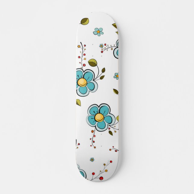 Skate Padrão de flores (Frente)
