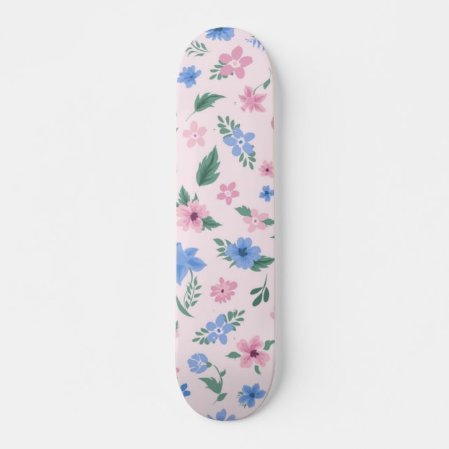 Skate Padrão de flores (Frente)