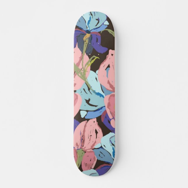 Skate Padrão de flores (Frente)