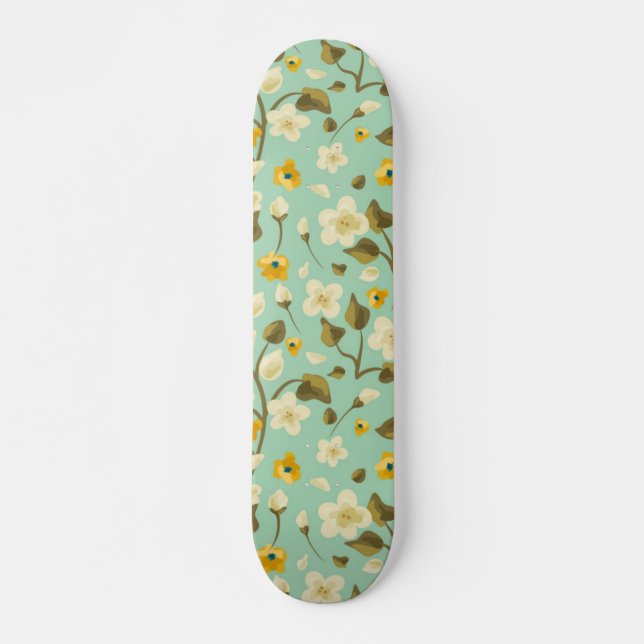 Skate Padrão de flores (Frente)