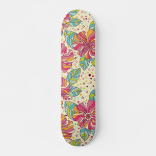 Skate Padrão de flores