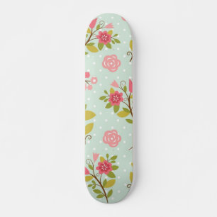 Skate Padrão de flores