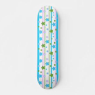 Skate Padrão de Flores de Mola
