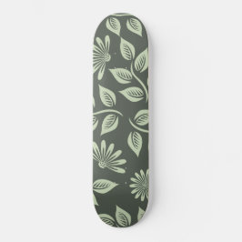 Skate Padrão de Flores de Mola