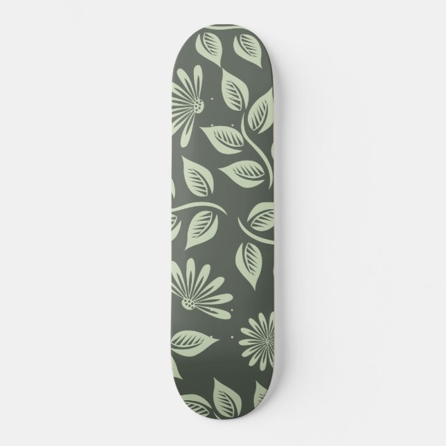 Skate Padrão de Flores de Mola (Frente)