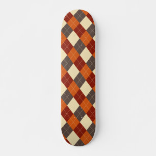 Skate Padrão de Gingham de outono