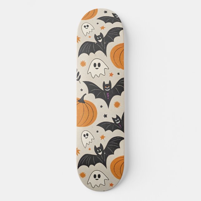 Skate Padrão de Halloween e outono (Frente)