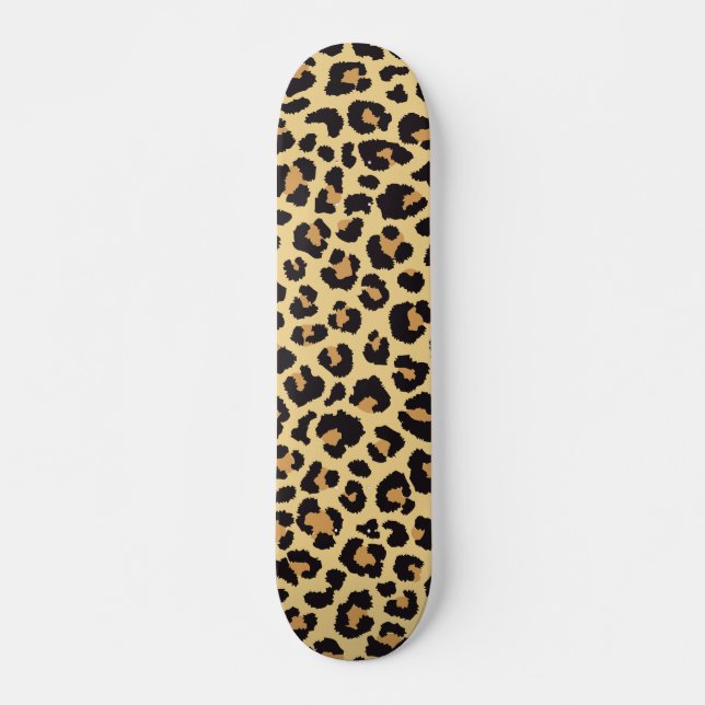 Skate Padrão de Impressão Animal de Leopardo da Vida Sel (Frente)