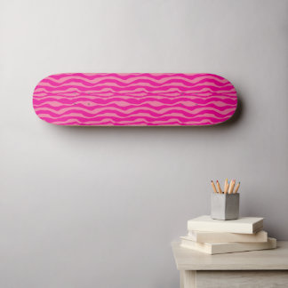 Skate Padrão de impressão zebra rosa