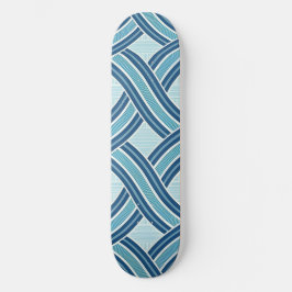 Skate Padrão de Linhas Azuis