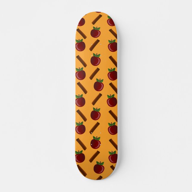 Skate Padrão de Maçã e Canela (Frente)