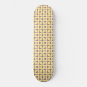 Skate Padrão de pastel amarelo e mauve