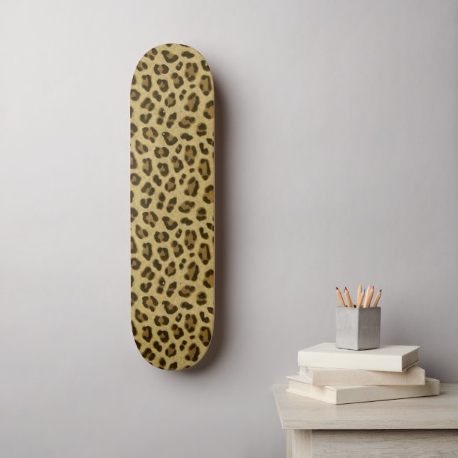 Skate Padrão de Pele de Impressão de Animais do Leopardo (Arte de parede)