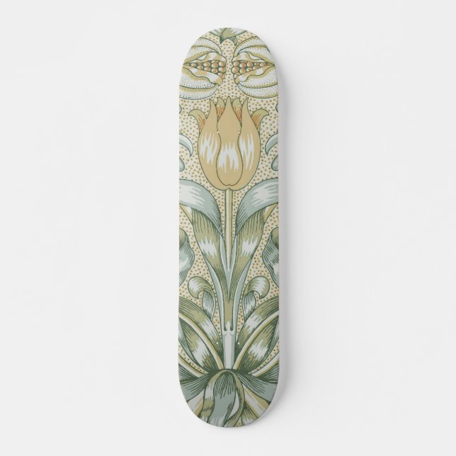 Skate Padrão de Romã Antiga Lily de William Morris (Frente)