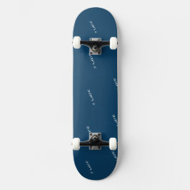 Skate Padrão de Texto de Nome de Marca Personalizado que