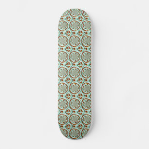 Skate Padrão de Vida Selvagem Abstrato de Leões Grande