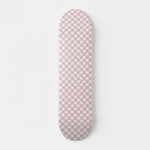 Skate Padrão de Xadrez de Sombreado Rosa Maciço Minimali