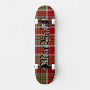 Skate Padrão de Xadrez Escocês do MacBain Tartan