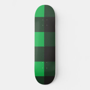 Skate Padrão de xadrez verde