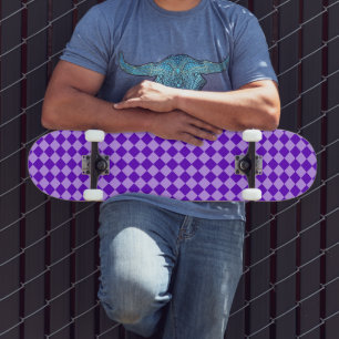 Skate Padrão Diamante de Combinação Roxa por STaylor
