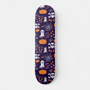 Skate Padrão Divertido de Halloween
