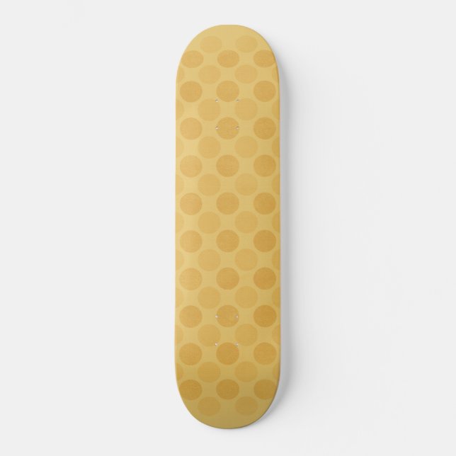 Skate Padrão dos círculos amarelos retrocintilados (Frente)