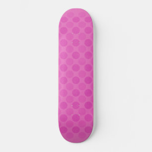 Skate Padrão dos círculos cor-de-rosa retrocinzentos