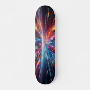 Skate Padrão Explosão de Cores