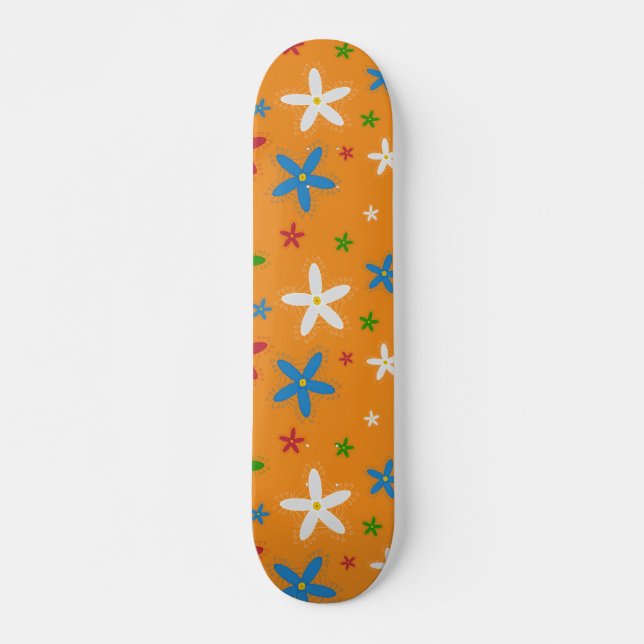 Skate Padrão Floral (Frente)