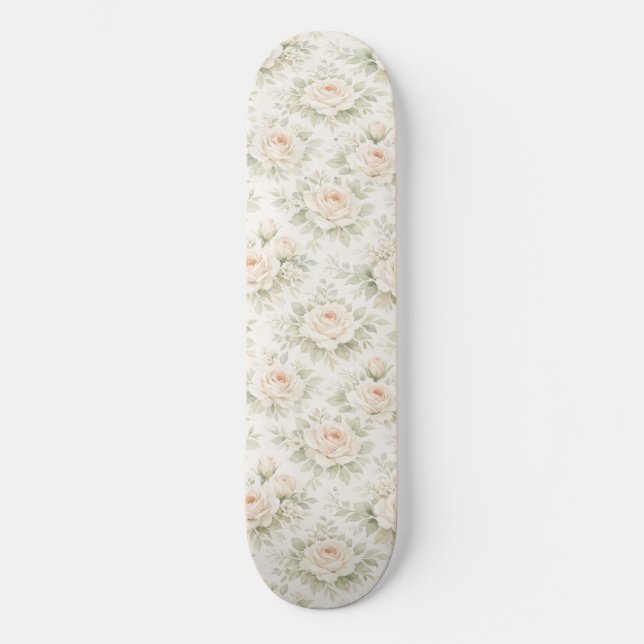 Skate Padrão Floral de Noiva (Frente)