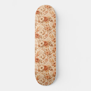 Skate Padrão Floral de Outono Aconchegante